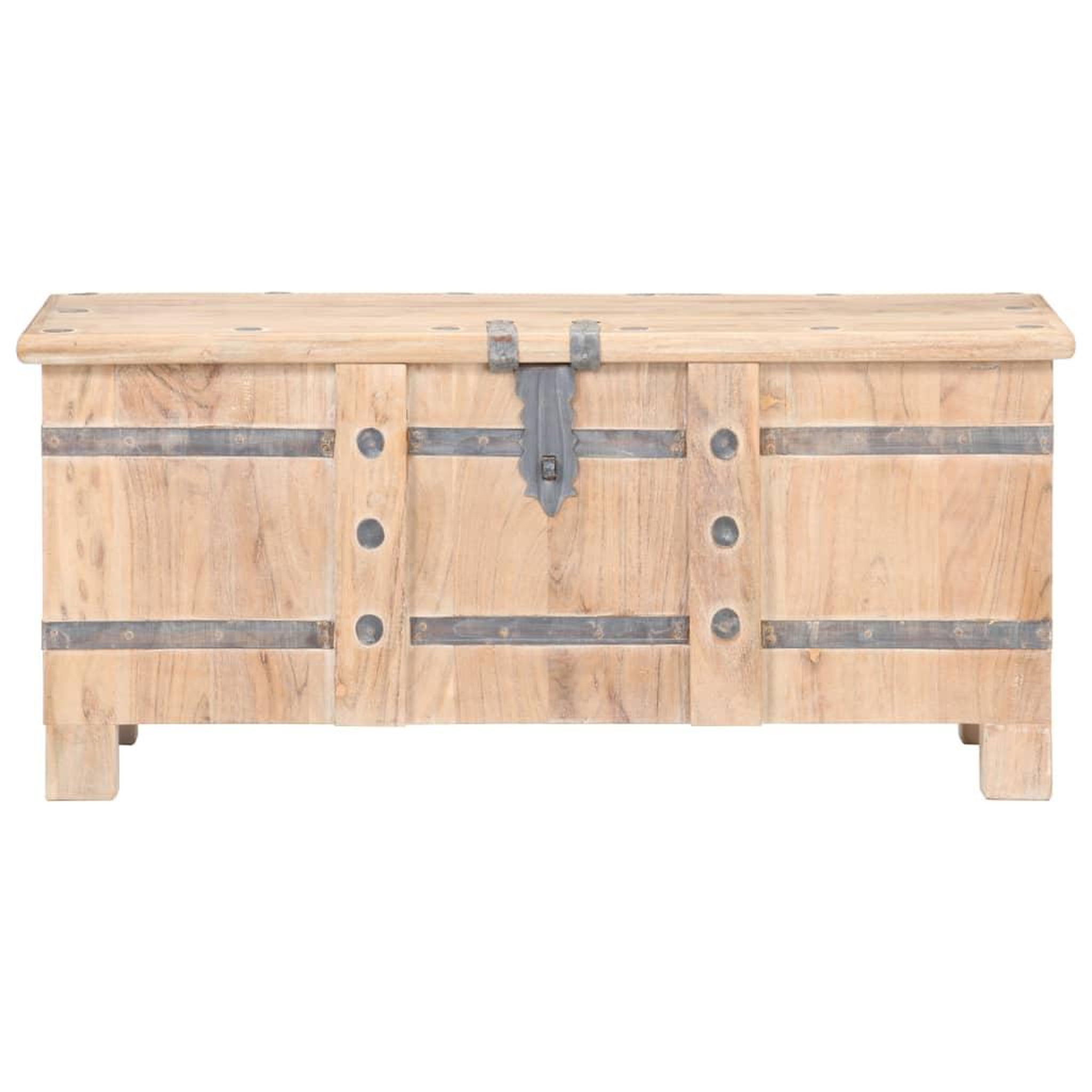 Voir la diapositive 3 : VIDAXL Coffre 90x40x40 cm Bois d'acacia solide