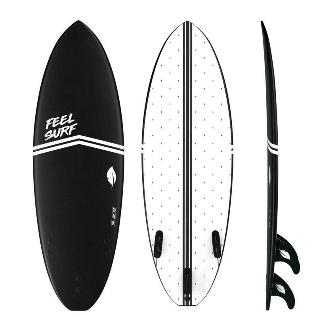 ADRENALIN Planche de Surf en mousse 5'4 FEEL SURF - 5'4 x 20  x 2  1/2 - 31,5L