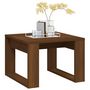 Voir la diapositive 4 : VIDAXL Table d'appoint Chene marron 50x50x35 cm Bois d'ingenierie