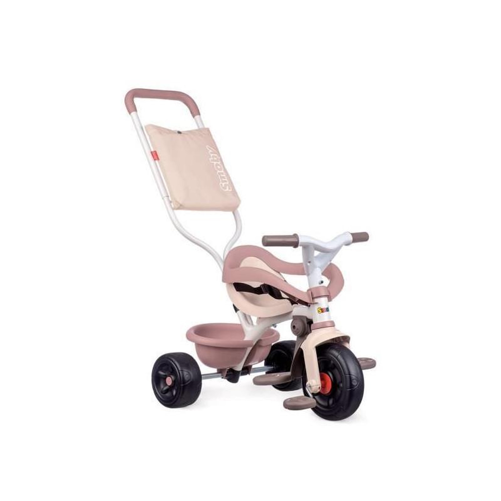 Voir la diapositive 1 : SMOBY SMOBY Tricycle enfant évolutif Be Fun Confort - Structure métal - Rose