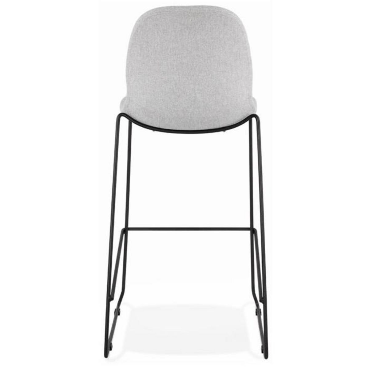 Paris Prix Tabouret de Bar Design Tissu  Molie  111cm Gris