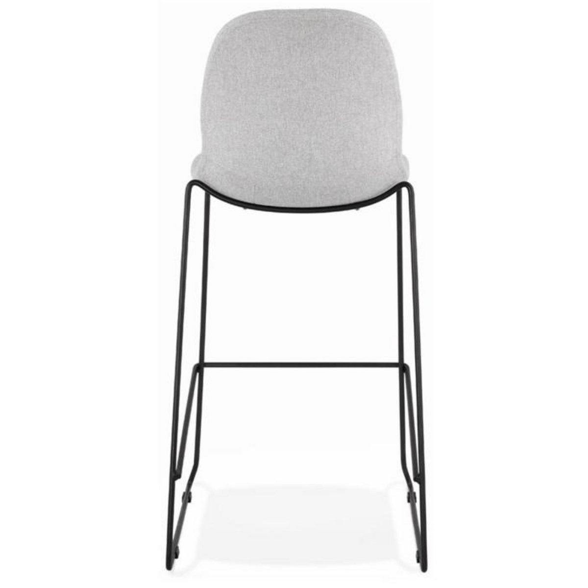 Paris Prix Tabouret de Bar Design Tissu  Molie  111cm Gris