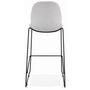 Voir la diapositive 5 : Paris Prix Tabouret de Bar Design Tissu  Molie  111cm Gris