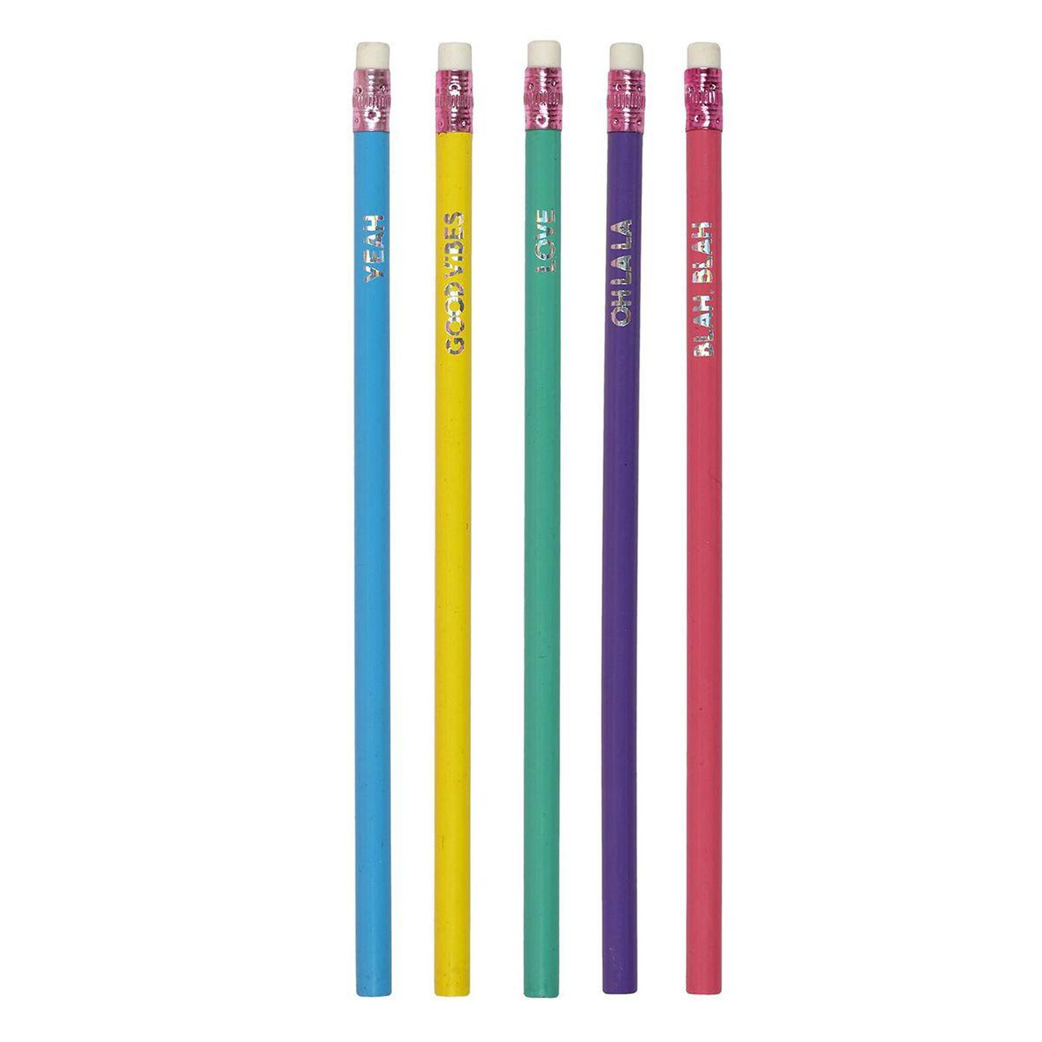 The concept Factory Lot de 5 crayons à papier  pop  19cm multicolore
