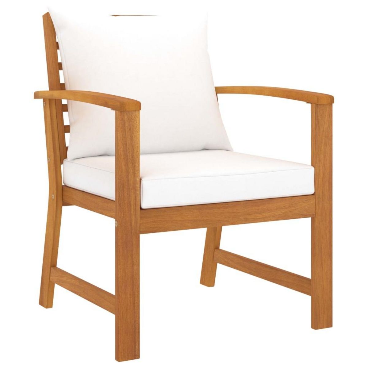 VIDAXL Salon de jardin 5 pcs avec coussin Bois d'acacia solide