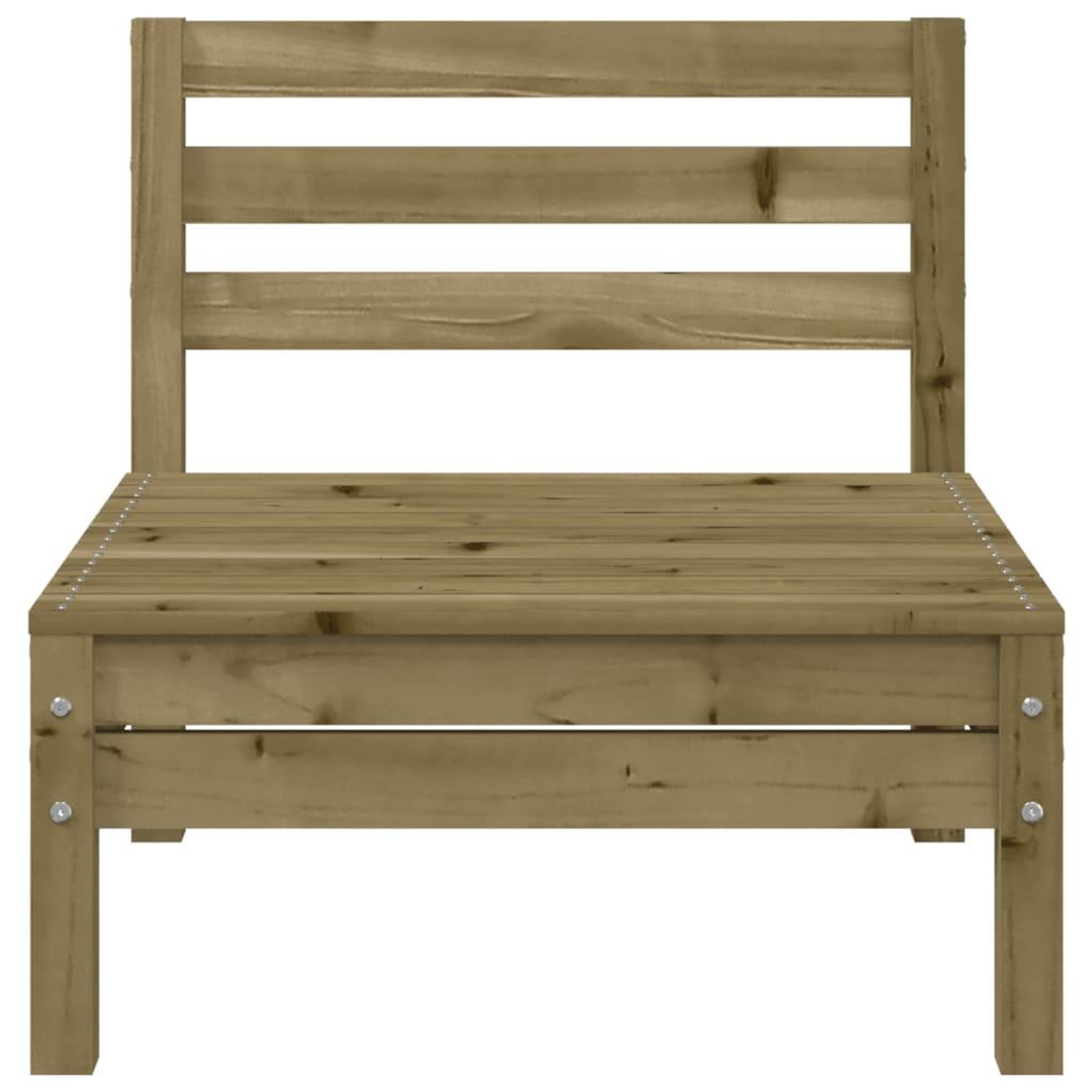 Voir la diapositive 4 : VIDAXL Canape de jardin sans accoudoirs bois pin impregne