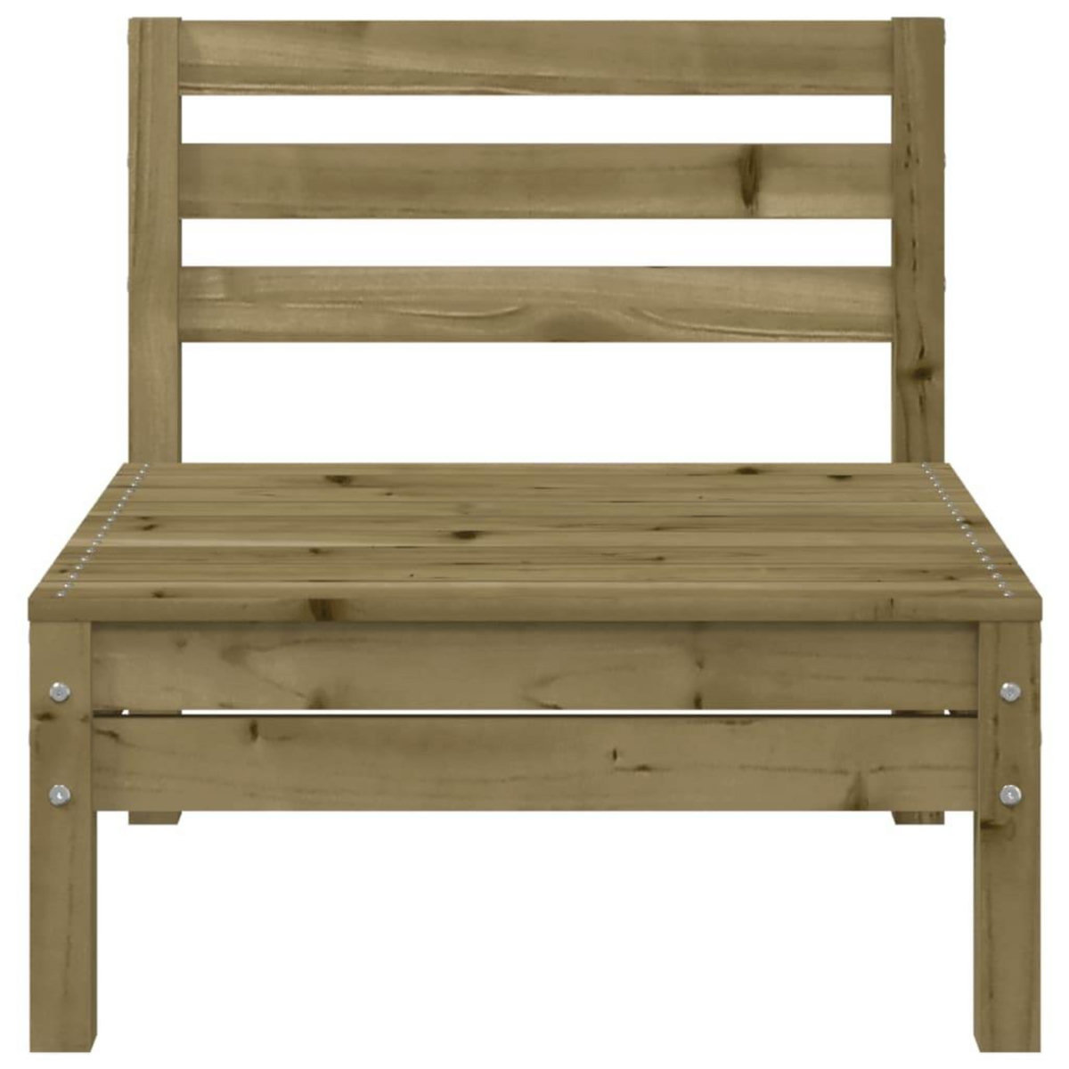 VIDAXL Canape de jardin sans accoudoirs bois pin impregne