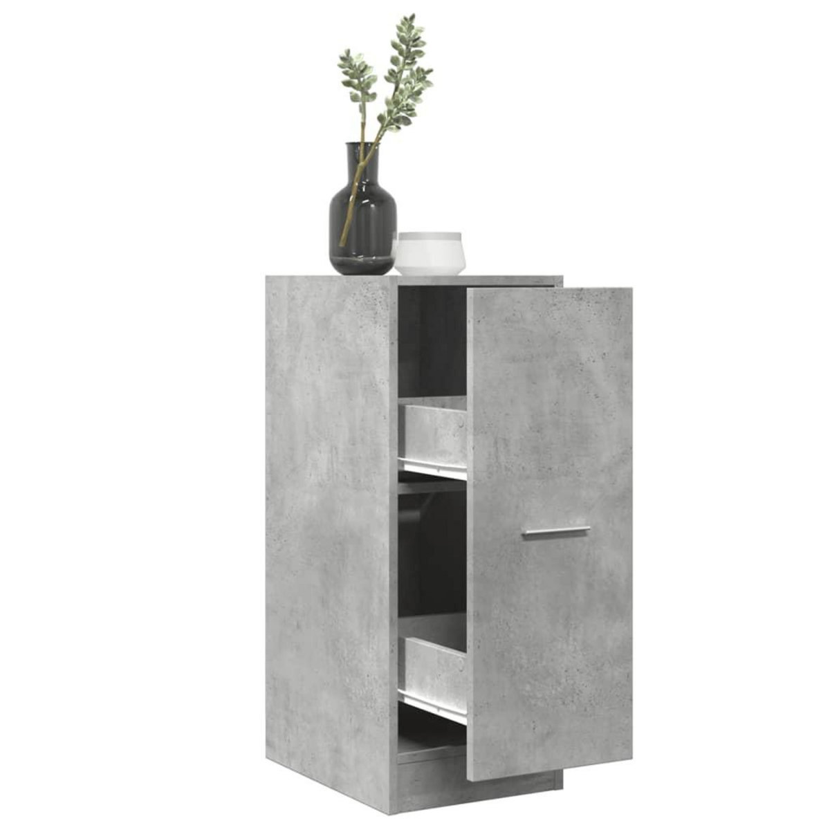 VIDAXL Armoire d'apothicaire gris beton 30x41x77,5cm bois d'ingenierie