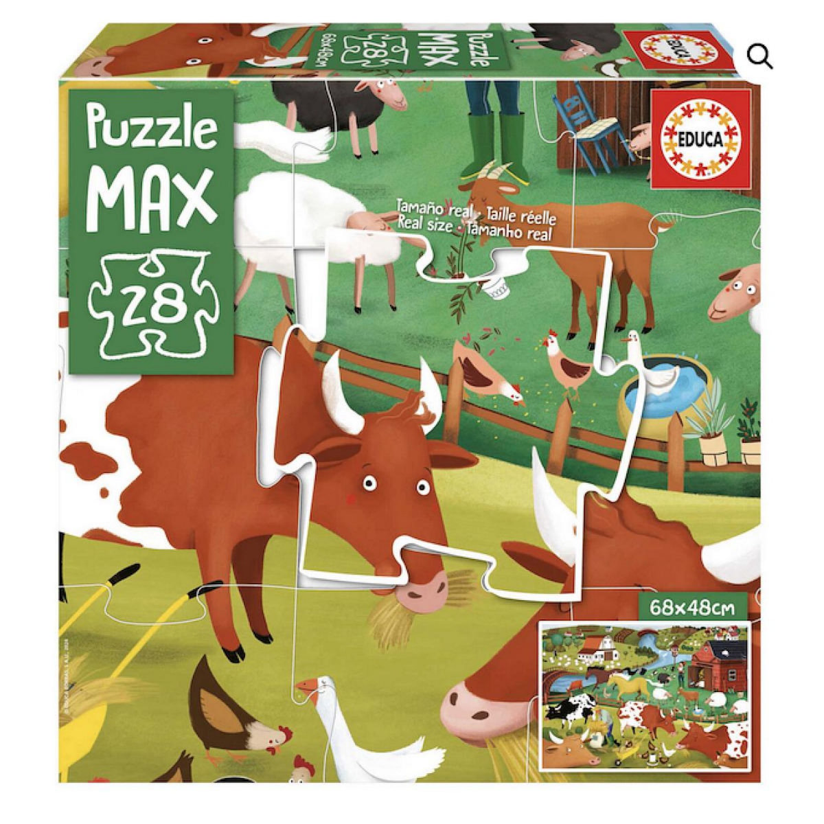 EDUCA 28 pieces La Ferme Puzzle Max