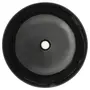 VIDAXL Lavabo rond Ceramique Noir 41,5 x 13,5 cm