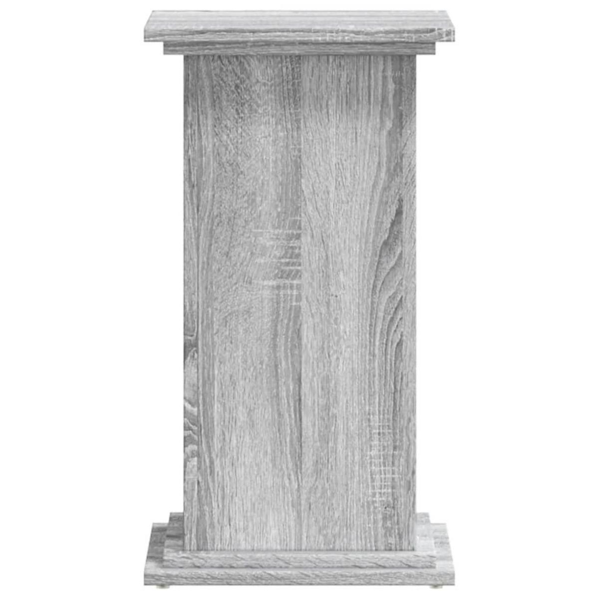 VIDAXL Support pour plantes sonoma gris 33x33x60 cm bois d'ingenierie