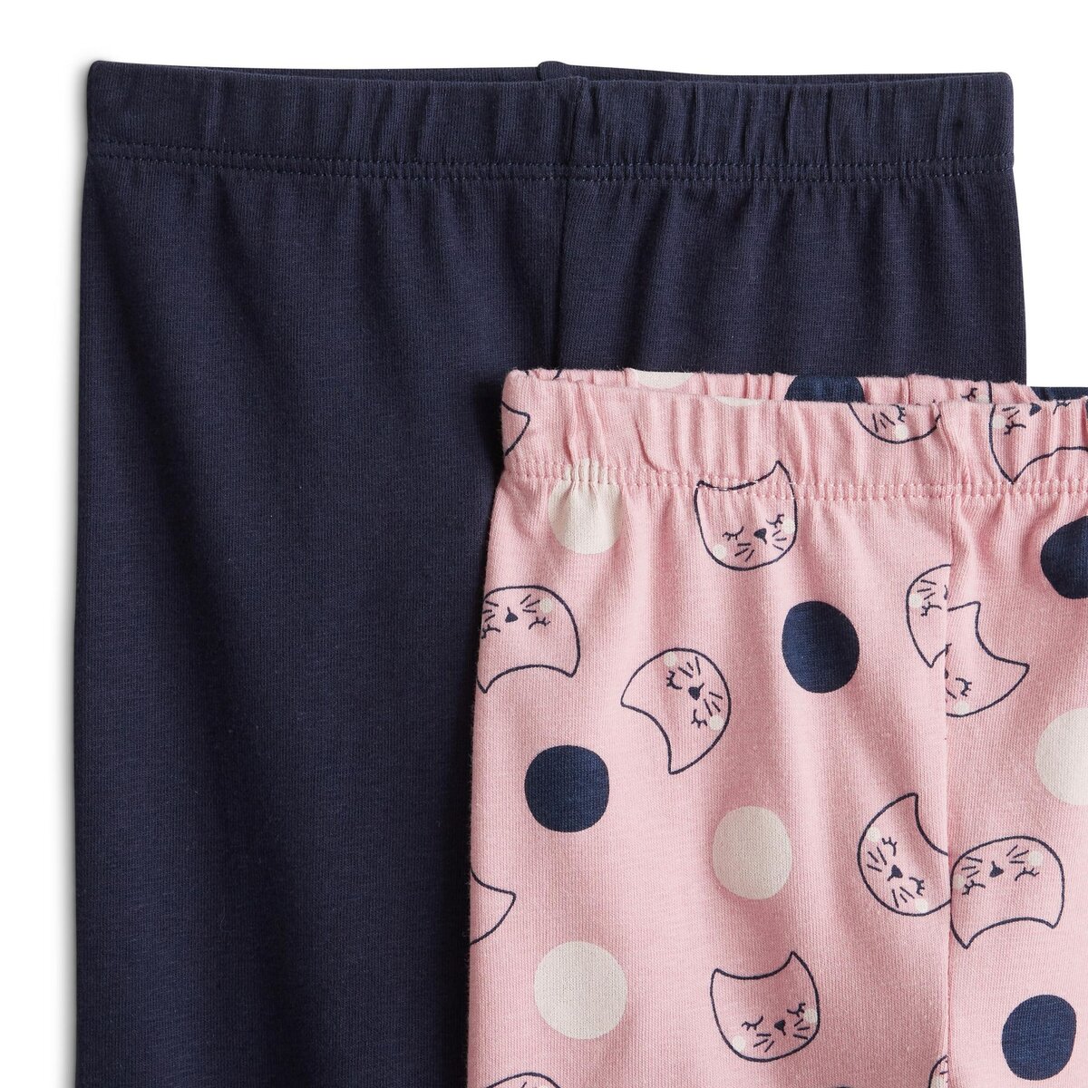 IN EXTENSO Lot de 2 leggings chats bébé fille