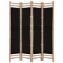 Voir la diapositive 5 : VIDAXL Cloison de separation pliante 4 panneaux 160 cm Bambou et toile