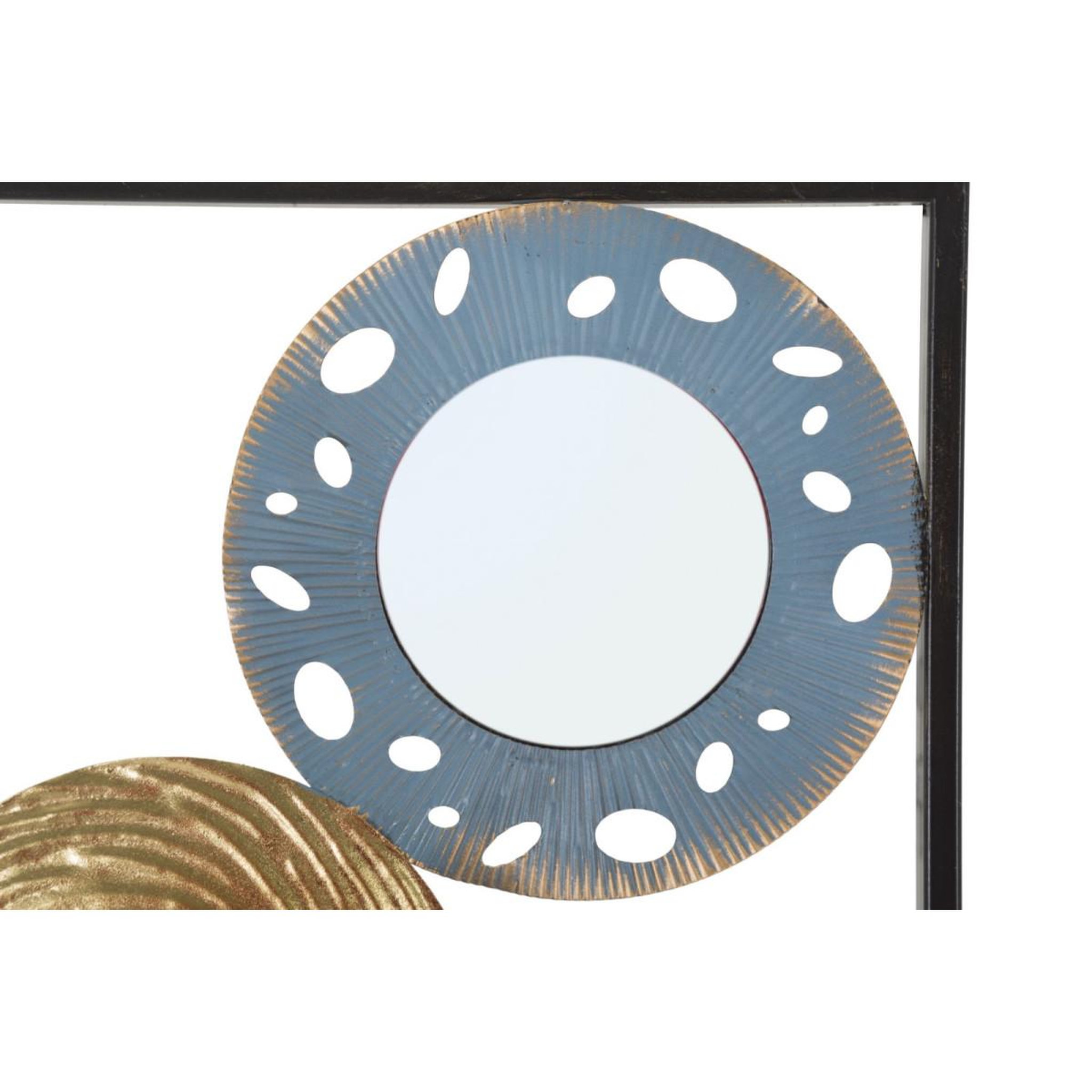 Voir la diapositive 2 : Paris Prix Décoration murale encadrée 3 miroirs  gloty  90cm multicolore