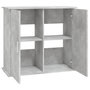 Voir la diapositive 6 : VIDAXL Support pour aquarium gris béton 81x36x73 cm bois d ingénierie