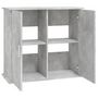 Voir la diapositive 6 : VIDAXL Support pour aquarium gris béton 81x36x73 cm bois d ingénierie