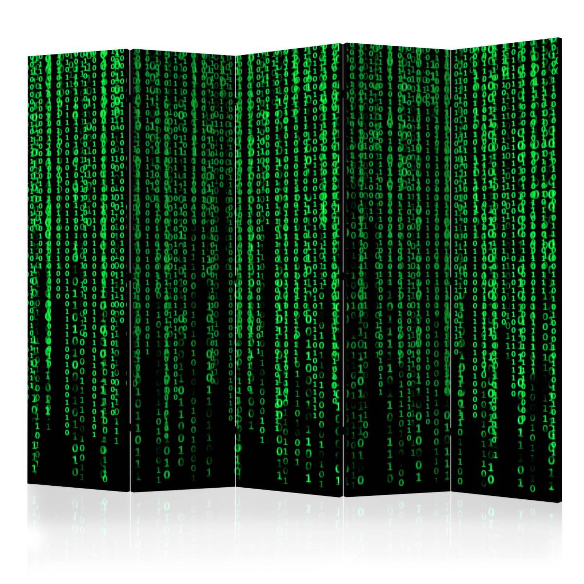 Paris Prix Paravent 5 volets  digital rain  172x225cm