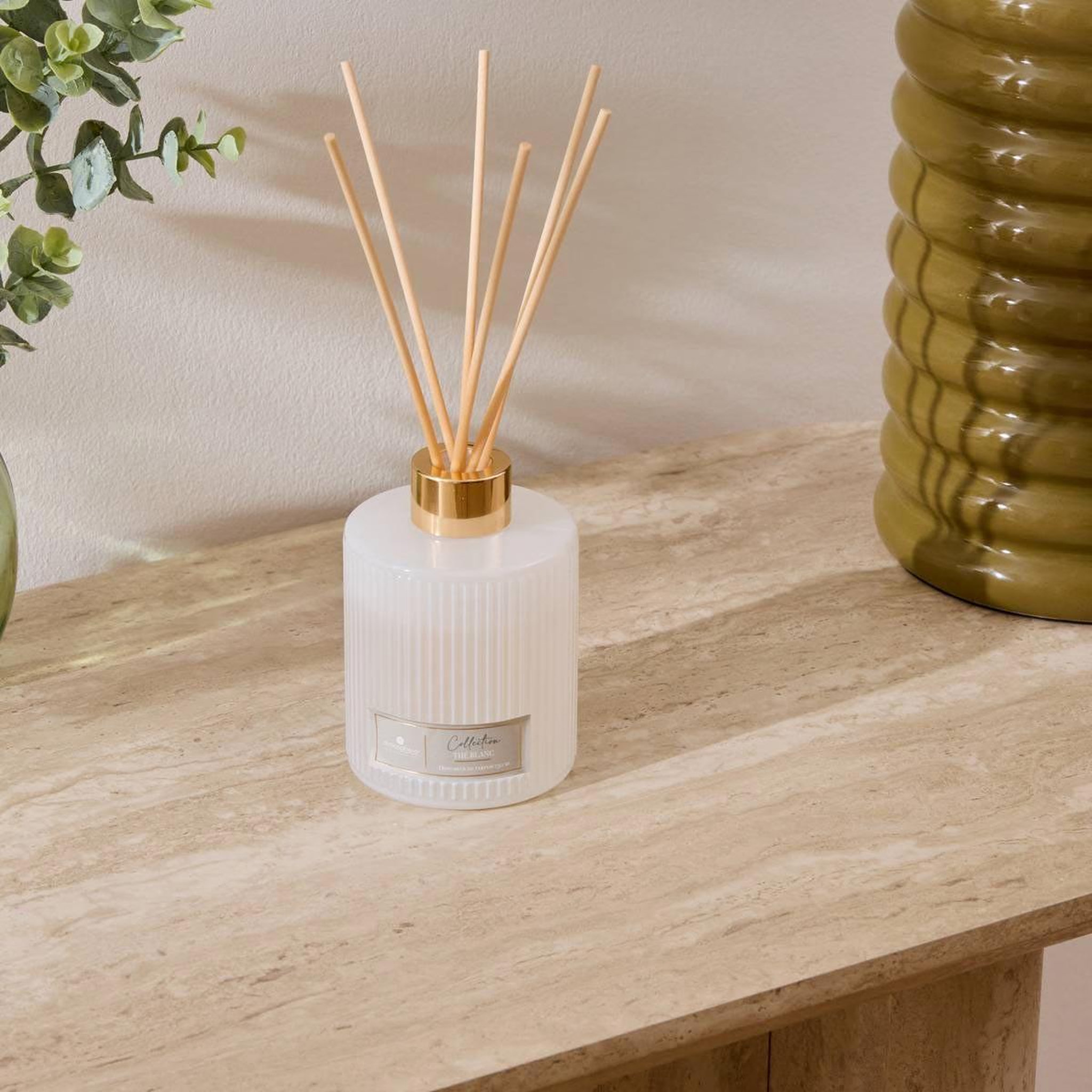 Voir la diapositive 3 : ATMOSPHERA Diffuseur de parfum en verre  albie  150ml thé blanc