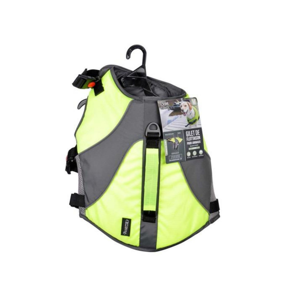 Paris Prix Gilet de Flottaison pour Chien  Réfléchissant  48cm Jaune