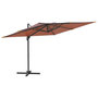 Voir la diapositive 2 : VIDAXL Parasol deporte avec mat en aluminium Terre cuite 400x300 cm