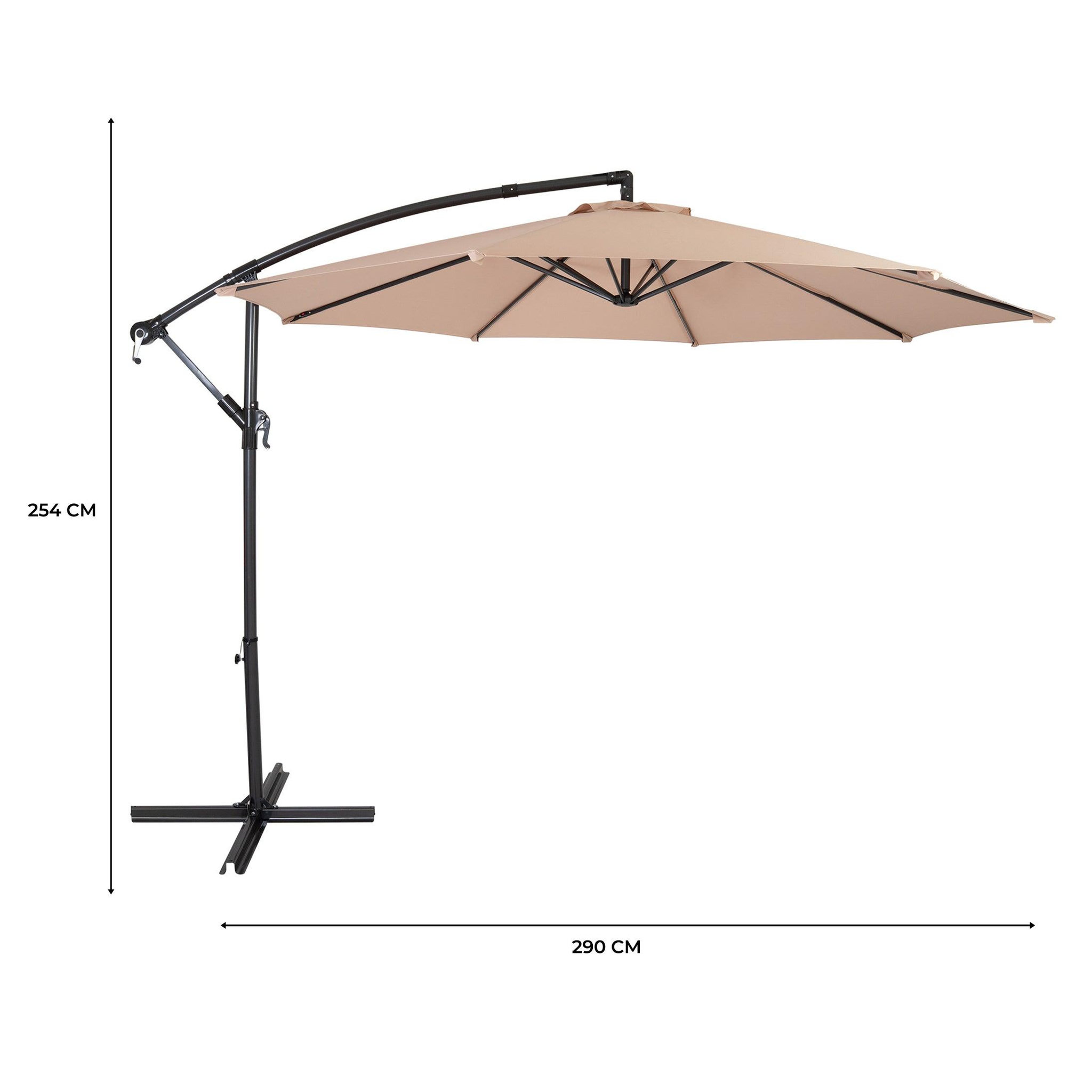 Voir la diapositive 5 : Monster Parasol Banane à Mât Déporté 3 m