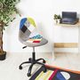 Voir la diapositive 6 : Paris Prix Chaise de Bureau  Patchwork  78-91cm Multicolore