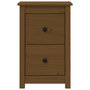 Voir la diapositive 3 : VIDAXL Table de chevet Marron miel 40x35x61,5 cm Bois de pin solide