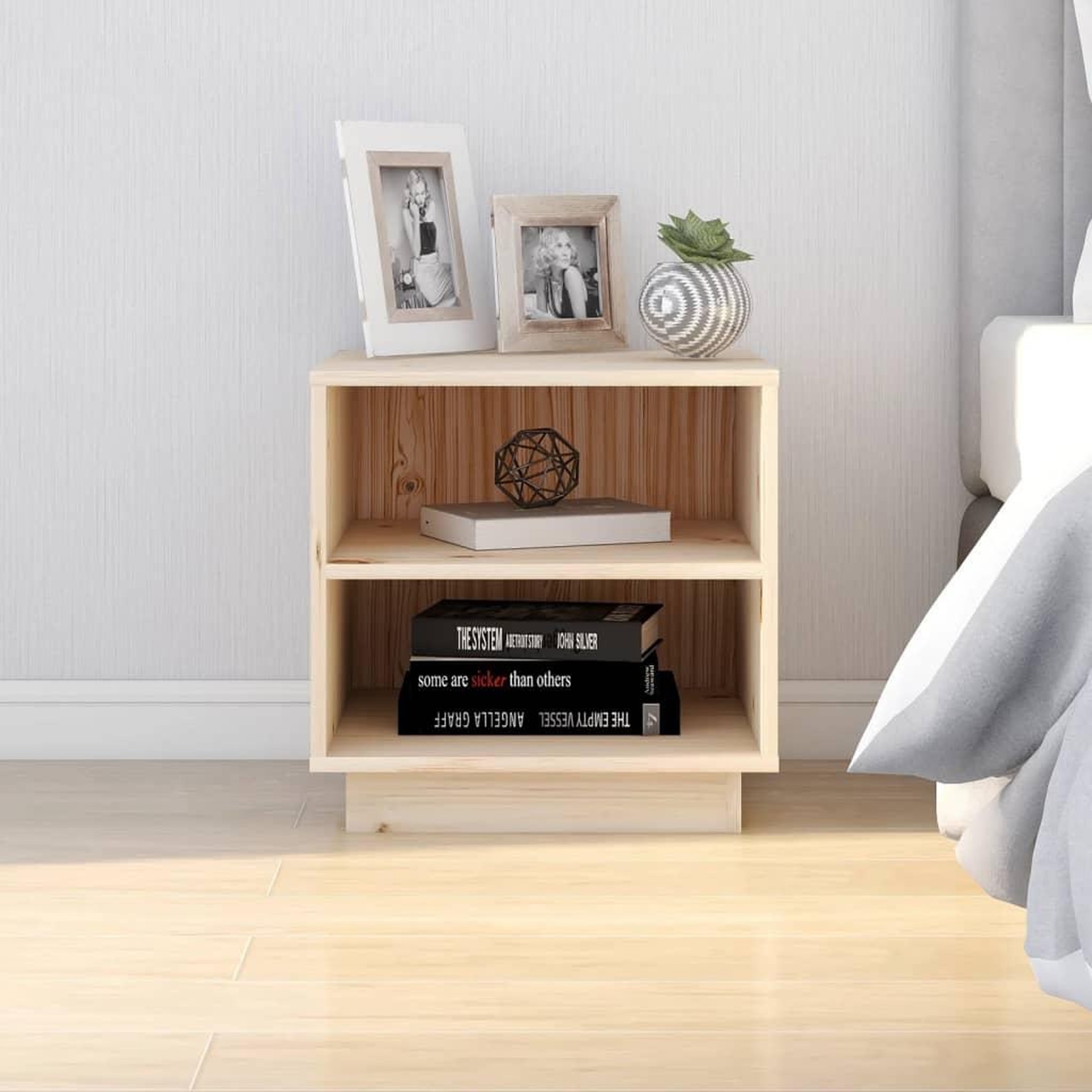 Voir la diapositive 3 : VIDAXL Tables de chevet 2 pcs 40x34x40 cm Bois de pin solide