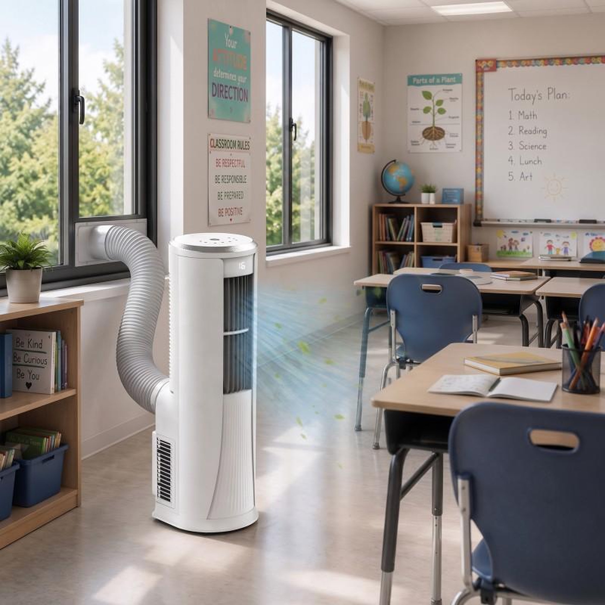 Voir la diapositive 4 : RADIOLA Radiola - Rad Pac16k - Climatiseur Mobile Réversible Wifi - 16000 Btu - 4 En 1 - 40 M²