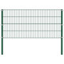 Voir la diapositive 2 : VIDAXL Panneau de cloture avec poteaux en fer 867 x 80 cm Vert