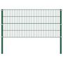 Voir la diapositive 2 : VIDAXL Panneau de cloture avec poteaux en fer 867 x 80 cm Vert