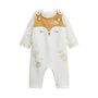 Voir la diapositive 1 : Petit Béguin Ensemble salopette bébé en molleton et t-shirt Emilie