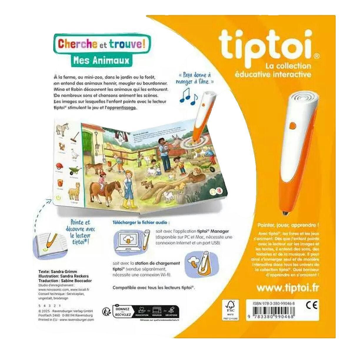 RAVENSBURGER Livre interactif Ravensburger Tiptoi - Cherche et trouve: Mes animaux