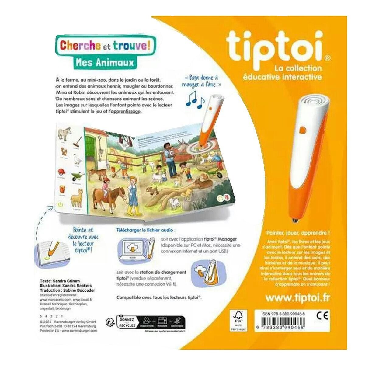 RAVENSBURGER Livre interactif Ravensburger Tiptoi - Cherche et trouve: Mes animaux