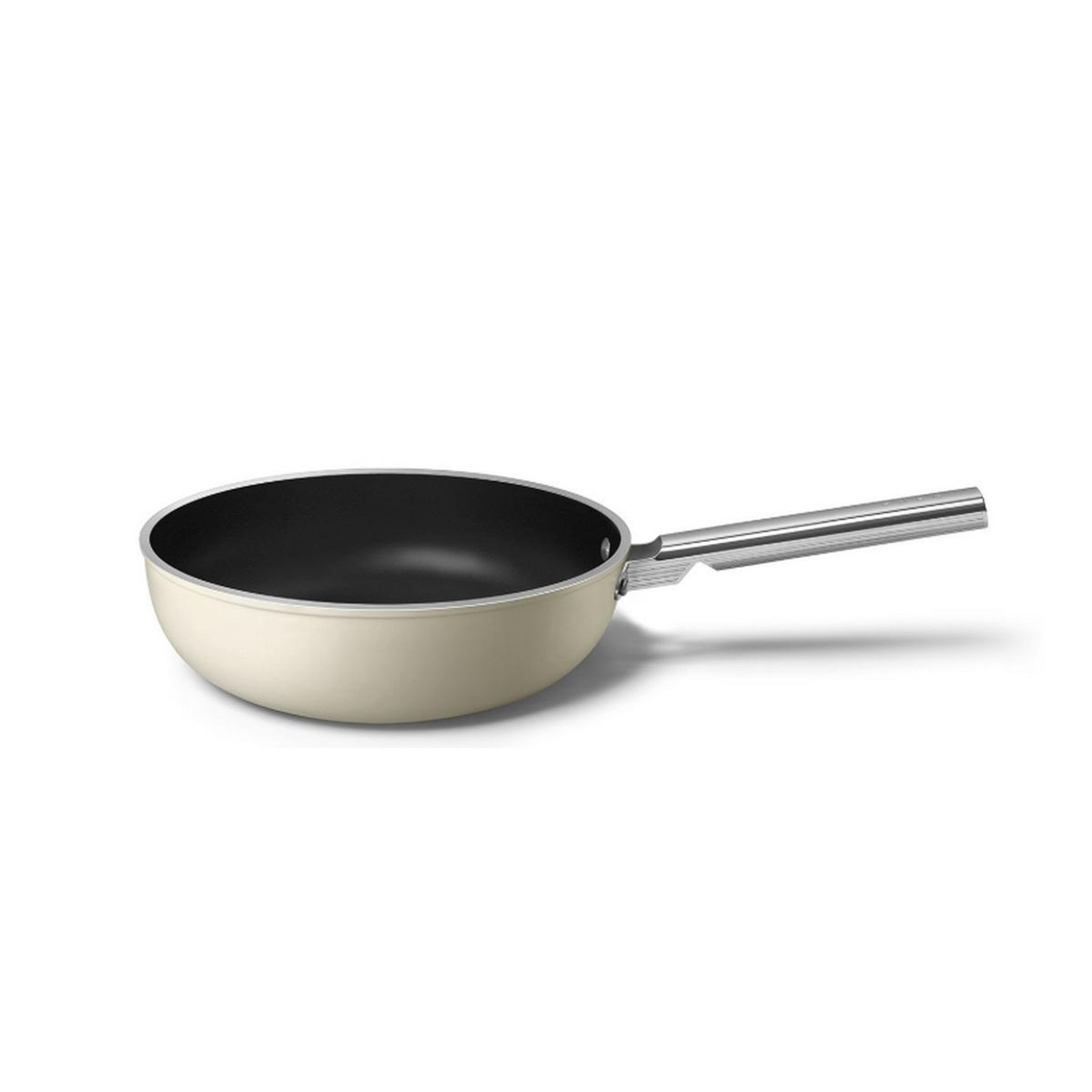 Voir la diapositive 2 : SMEG Poêle wok 30cm crème mat - wof3002crm