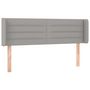 Voir la diapositive 2 : VIDAXL Tete de lit avec oreilles Gris clair 147x16x78/88 cm Tissu