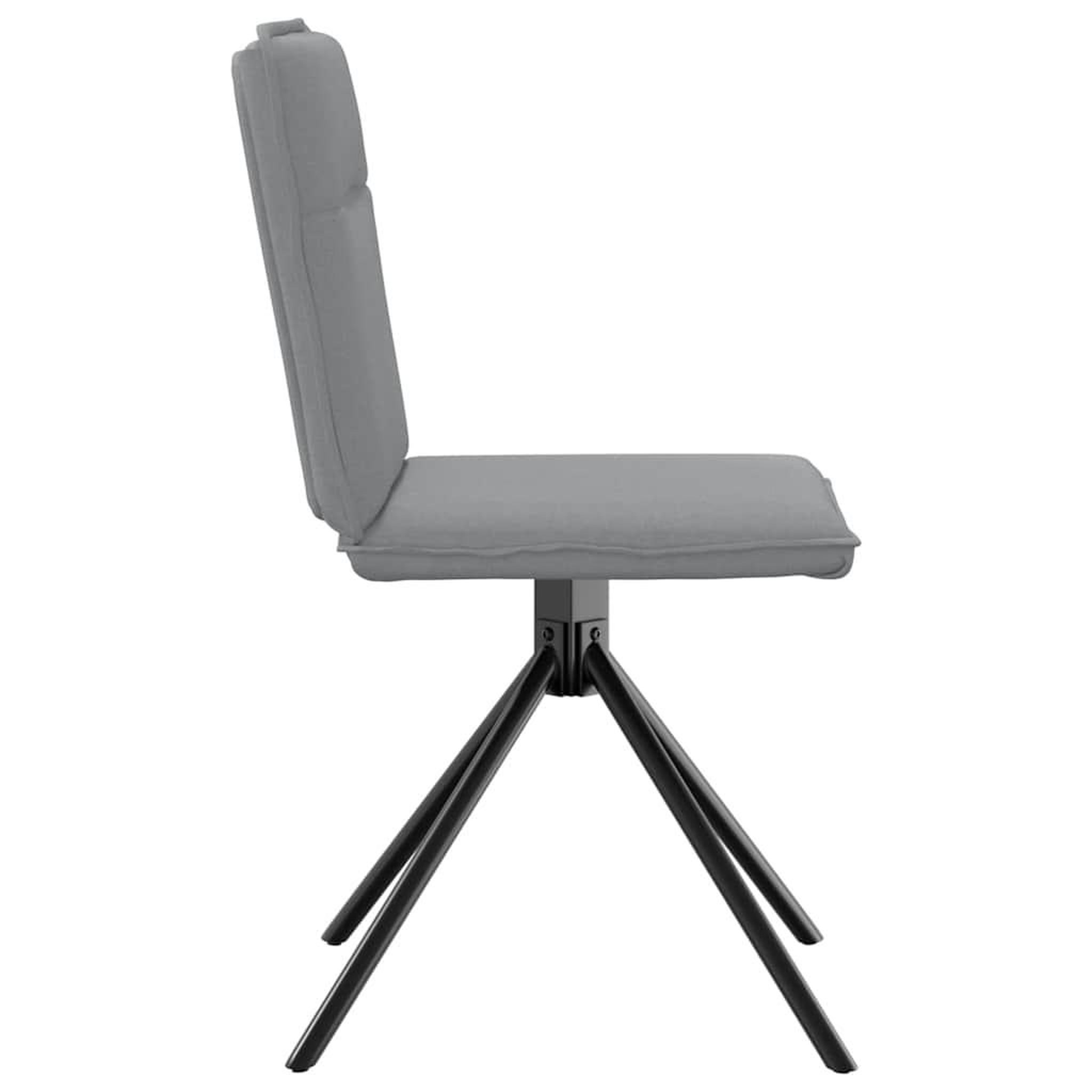 Voir la diapositive 5 : VIDAXL Chaises a manger lot de 6 gris clair tissu
