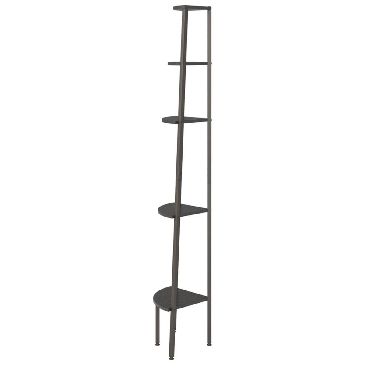 VIDAXL Etagere d'angle 5 niveaux Noir 45,5x31,5x180 cm