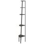 Voir la diapositive 4 : VIDAXL Etagere d'angle 5 niveaux Noir 45,5x31,5x180 cm