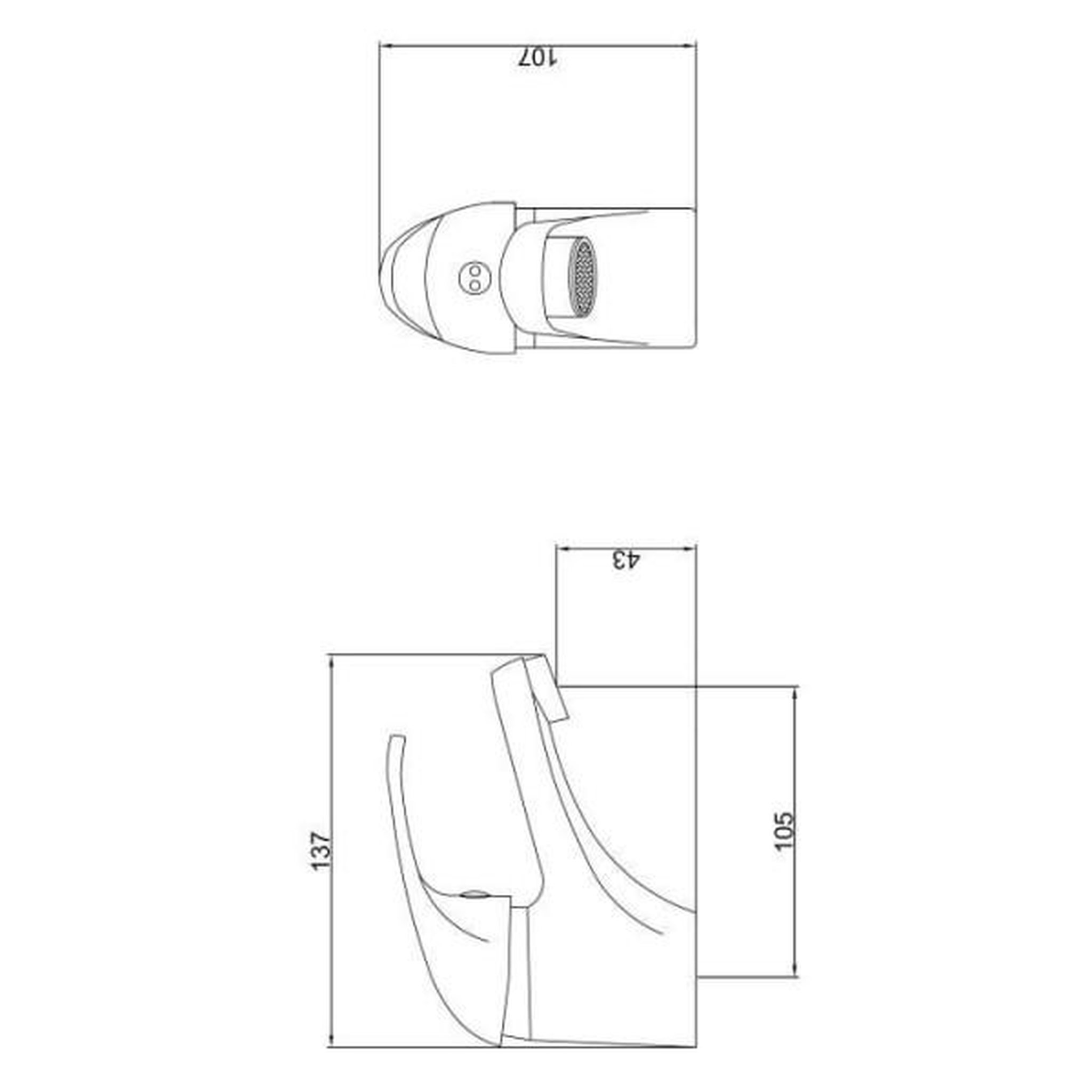 Voir la diapositive 2 : ROUSSEAU Rousseau robinet mitigeur lavabo belfort - chromé