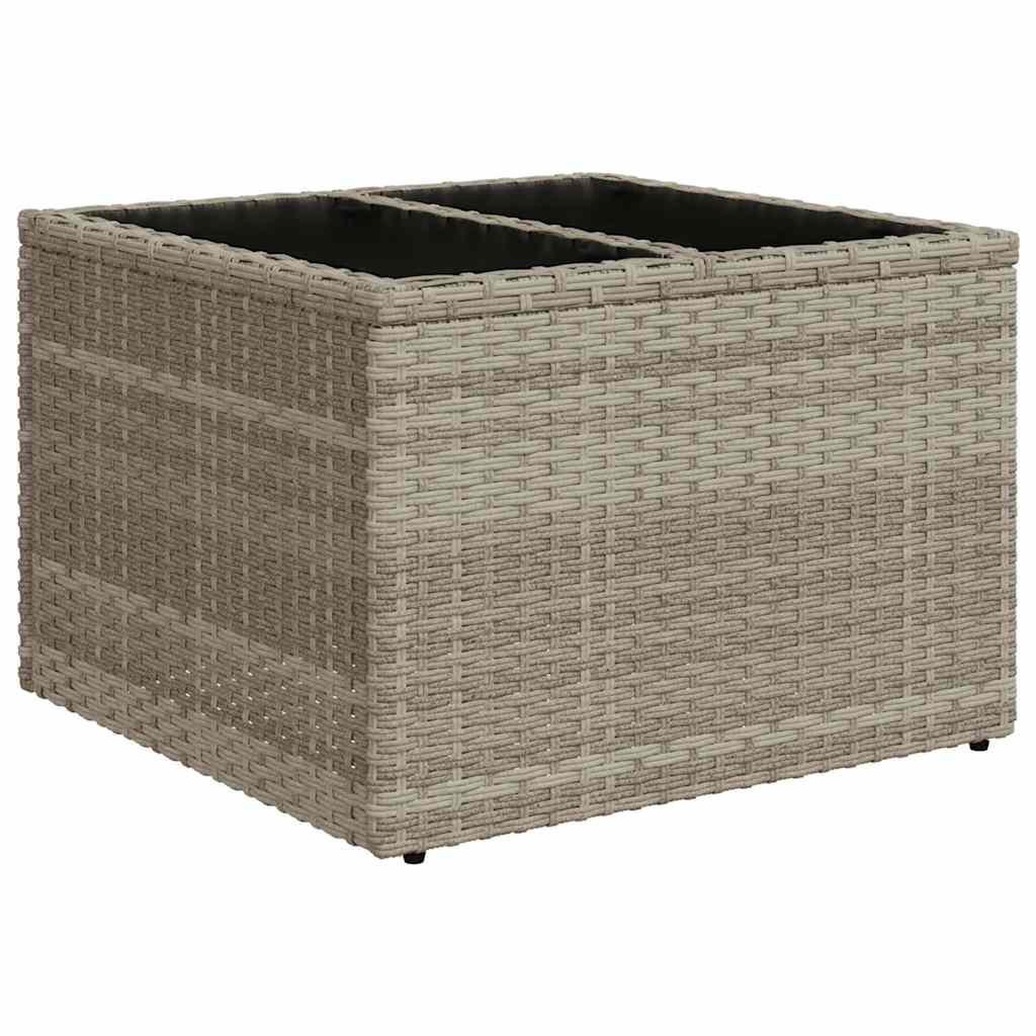 Voir la diapositive 5 : VIDAXL Salon de jardin avec coussins 7 pcs gris clair resine tressee