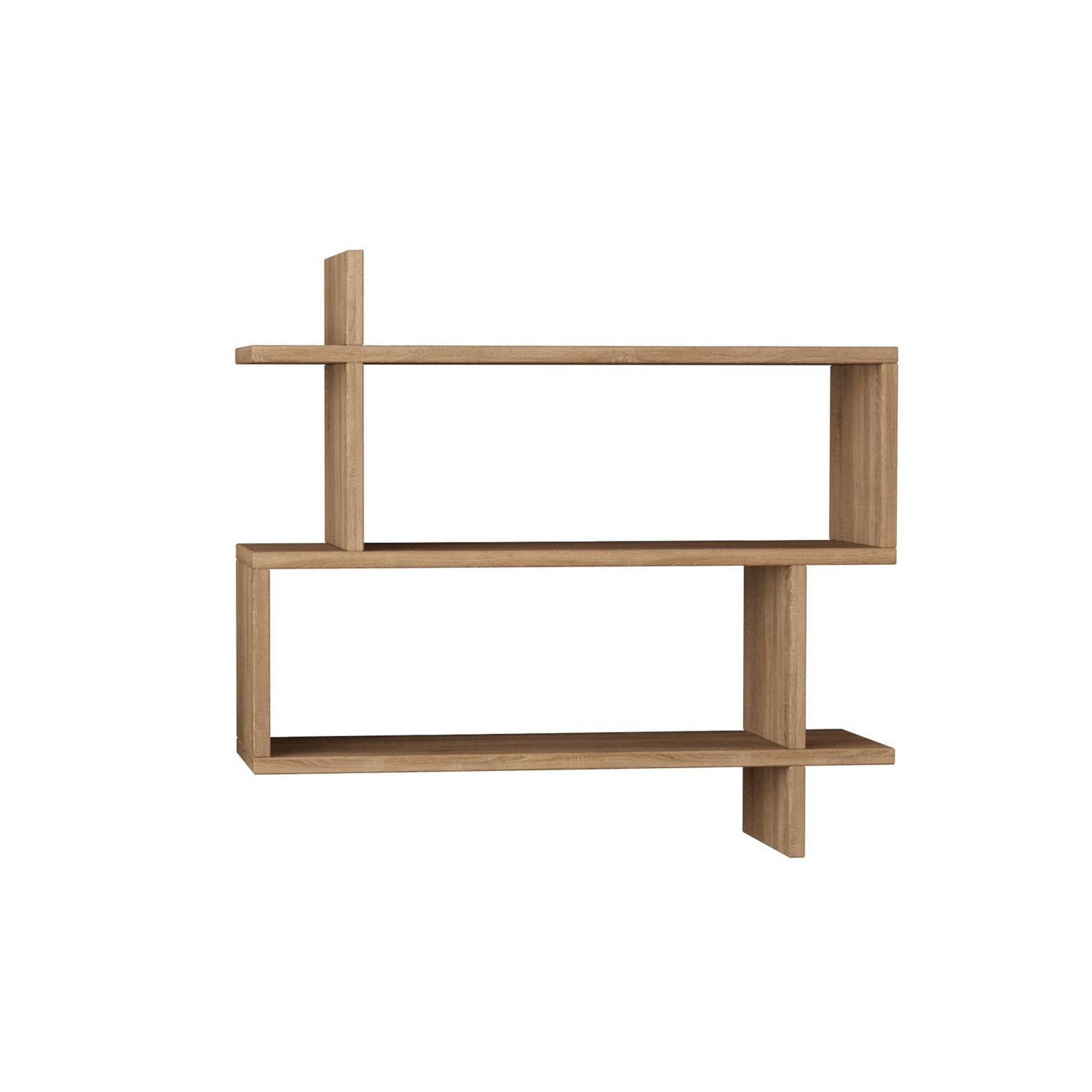 Habitat et Jardin Étagère murale en bois  paralel  - 70 x 22 x 65 cm - marron