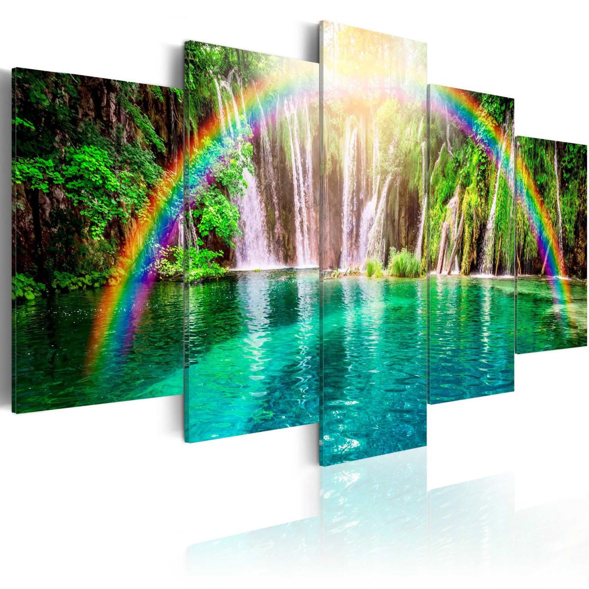 Paris Prix Tableau imprimé  rainbow time. Coloris disponibles : Multicolore
