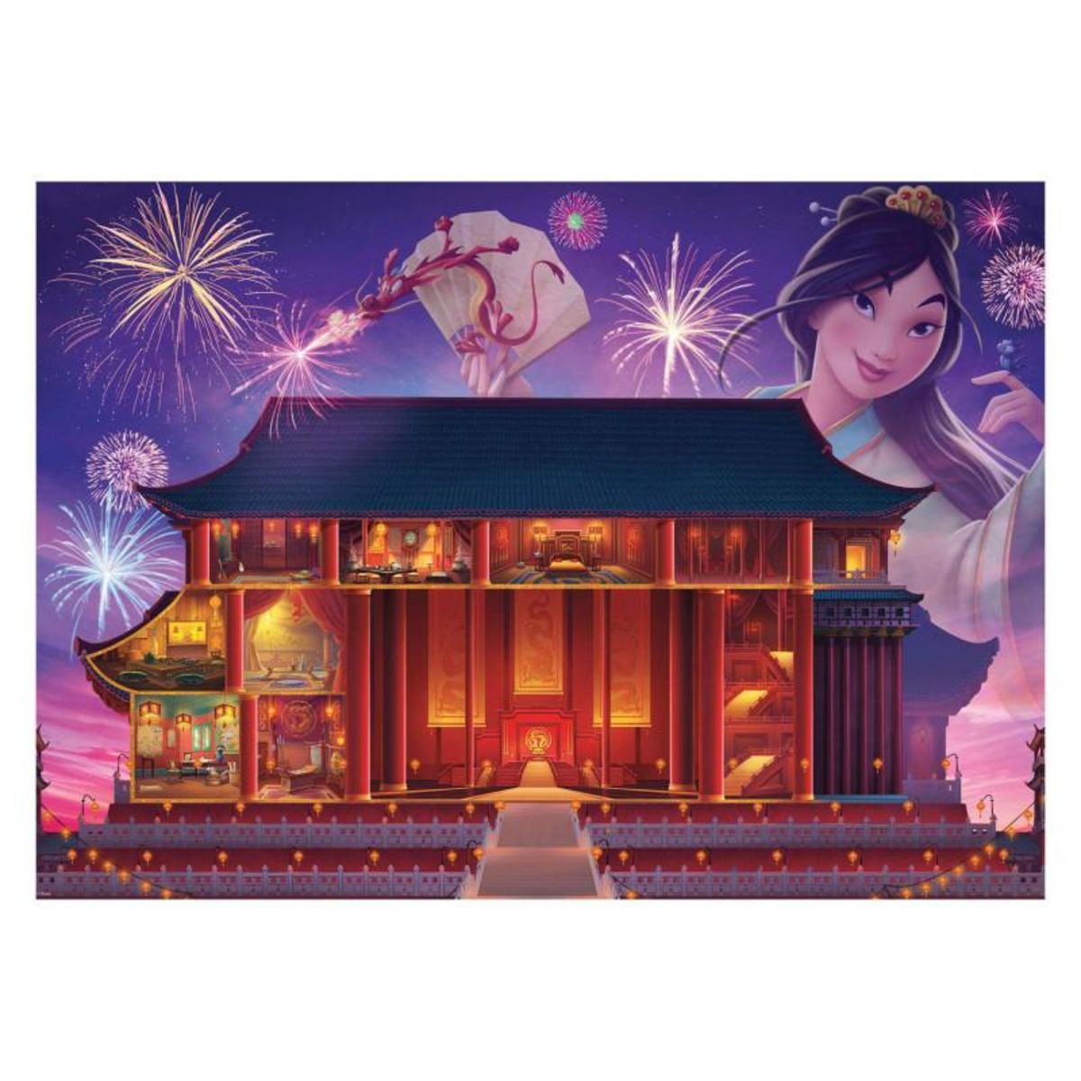 RAVENSBURGER Ravensburger - Disney Castles Mulan Jigsaw Puzzle, 1000pcs. 173327