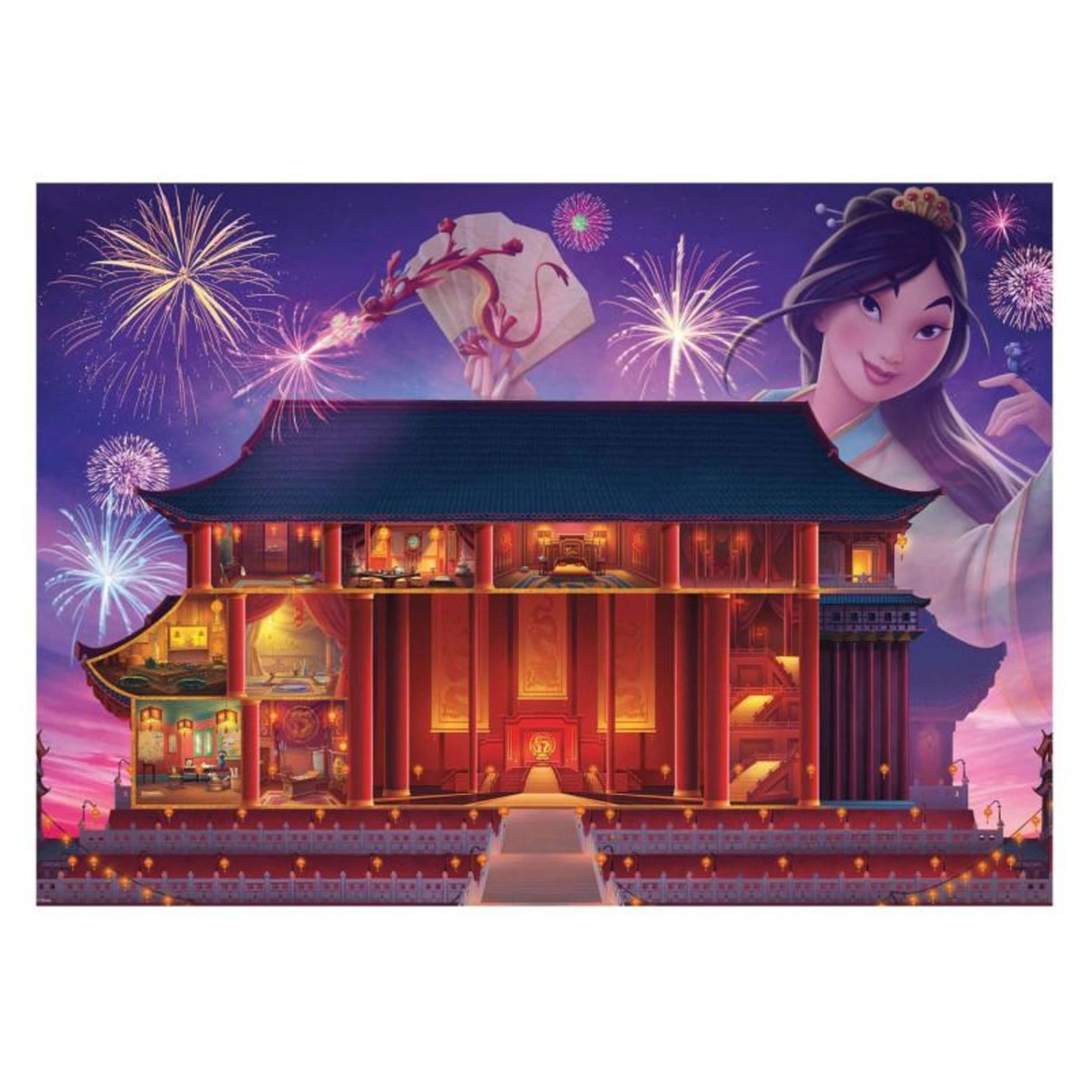 RAVENSBURGER Ravensburger - Disney Castles Mulan Jigsaw Puzzle, 1000pcs. 173327