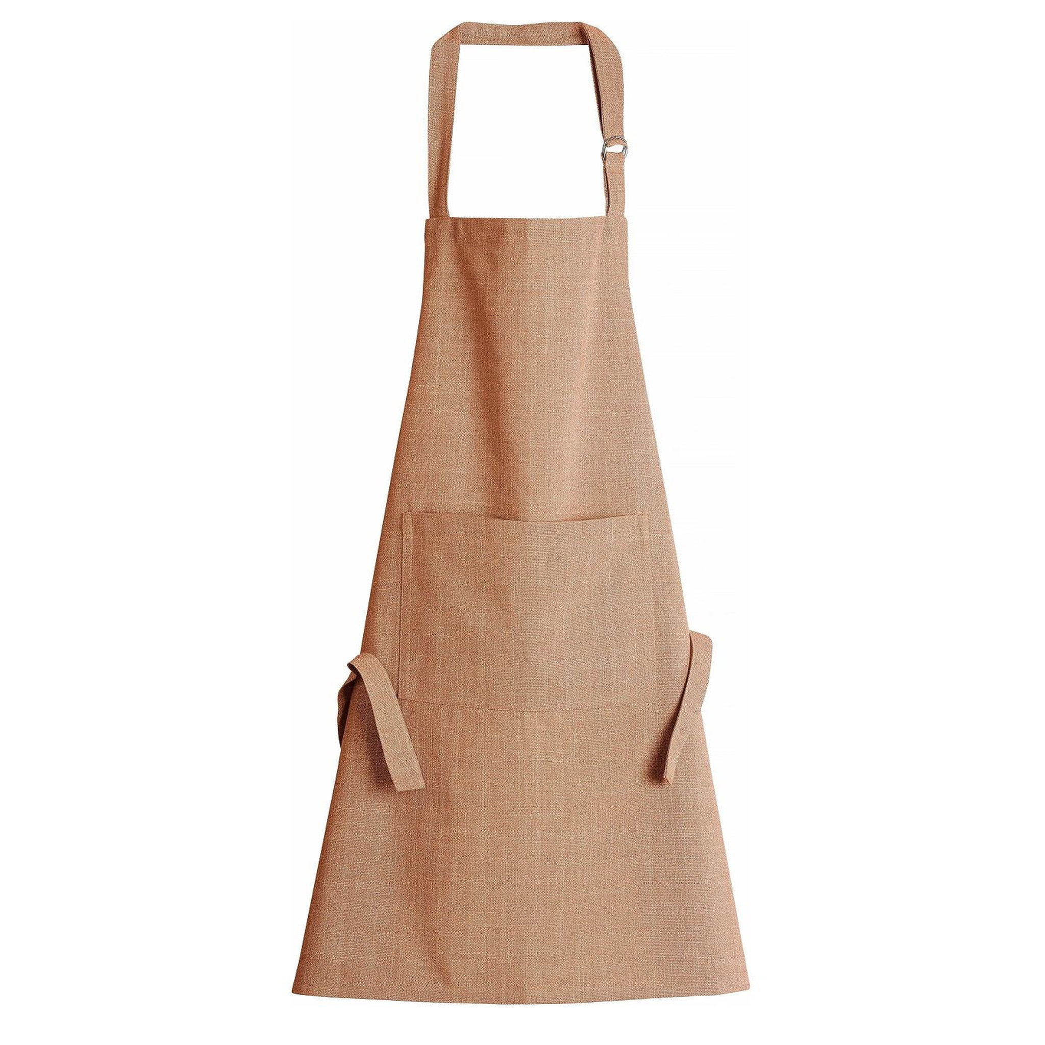 Eden Tablier ajustable fils flammé design et moderne. Coloris disponibles : Marron