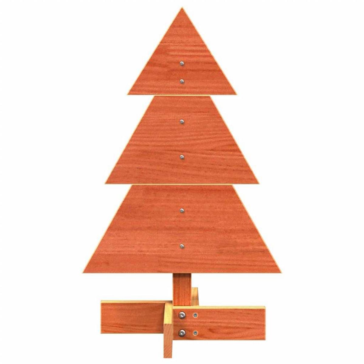 VIDAXL Arbre de Noël en bois pour decoration 60 cm bois de pin massif