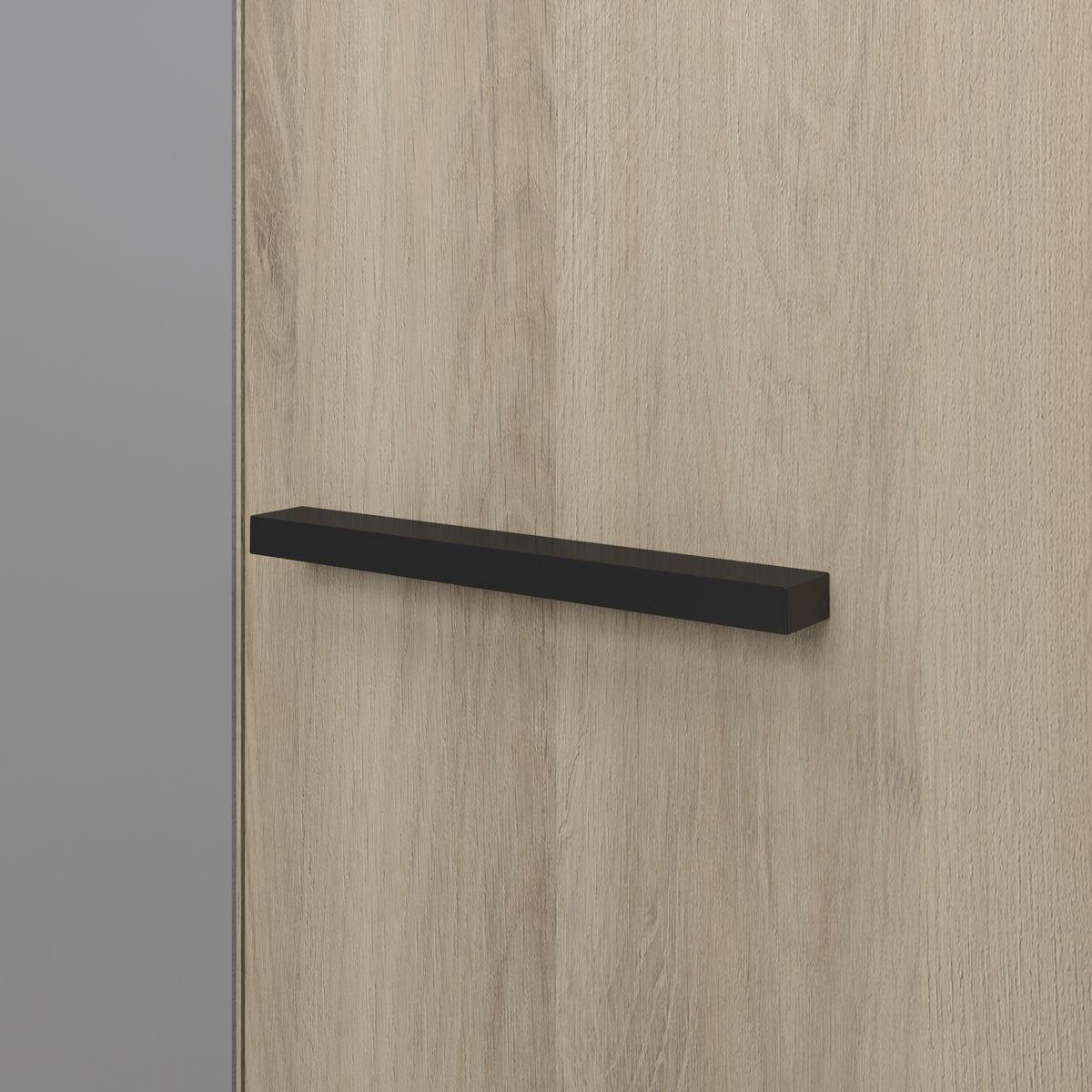 Armoire 4 portes 2 tiroirs L198 x P56,6 x H203 cm KANSAS