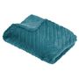 Voir la diapositive 1 : ATMOSPHERA Plaid Imitation Fourrure  Geo  120x160cm Bleu Canard