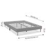 Voir la diapositive 5 : VS VENTA-STOCK Sommier tapissier Aura 90x190 cm  Beige, Hauteur 30 cm